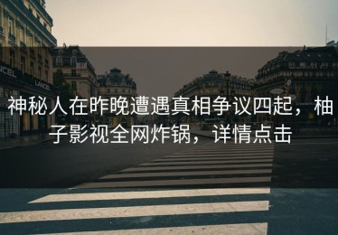 神秘人在昨晚遭遇真相争议四起，柚子影视全网炸锅，详情点击